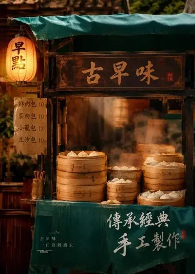 《穿越成小厨娘我被全城追着吃》短剧封面